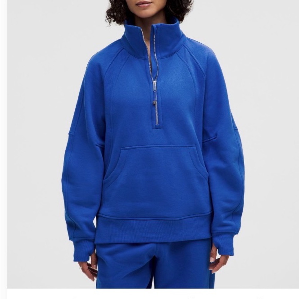 lululemon athletica Blue Half-Zip Sweatshirt